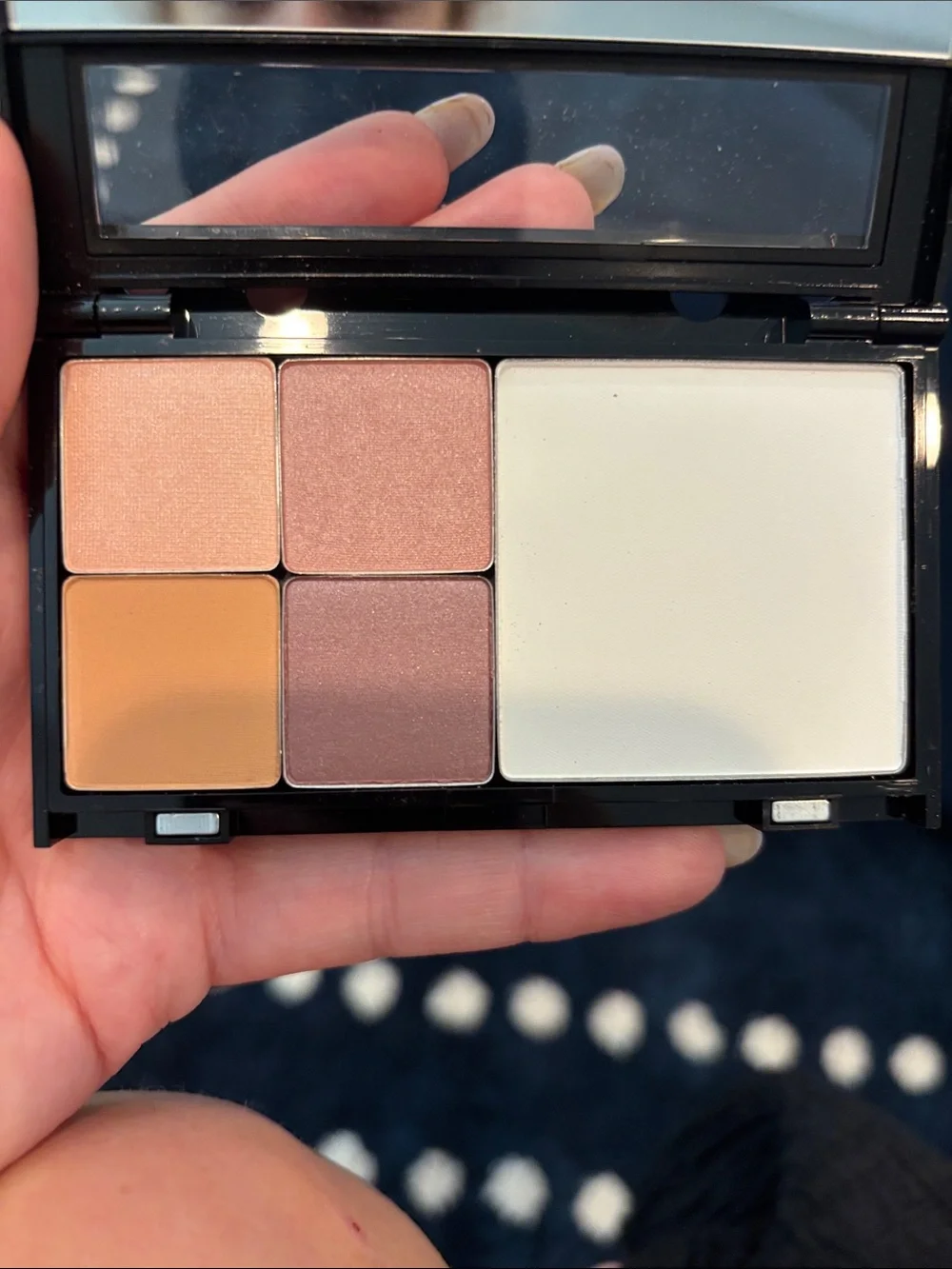 Trish McEvoy Compact Makeup Palette in Peach, Coral and Cream Tones